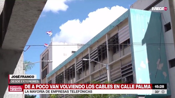 Calle Palma: Tras quejas, ANDE informa que retirará cables instalados irregularmente - Megacadena - Diario Digital
