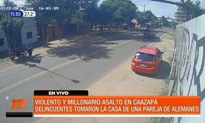 Violento y millonario asalto en Caazapá | Telefuturo