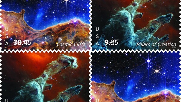 Las nuevas imágenes del telescopio espacial Webb llegan a los sellos de Estados Unidos