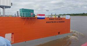 Diario HOY | Con presencia de Peña, bautizan al dique flotante “Agustín de la Guardia” en Villeta