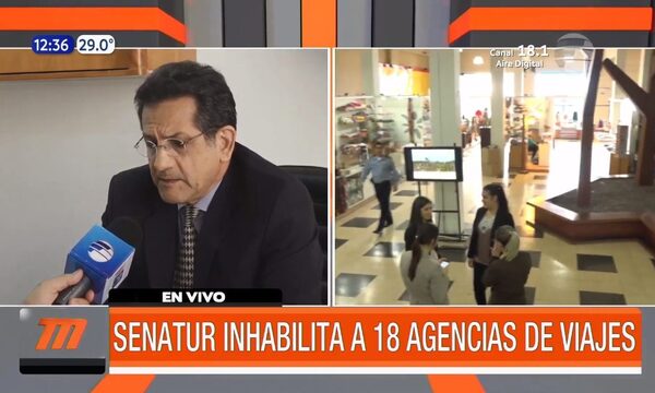 Senatur inhabilita agencias de viajes | Telefuturo