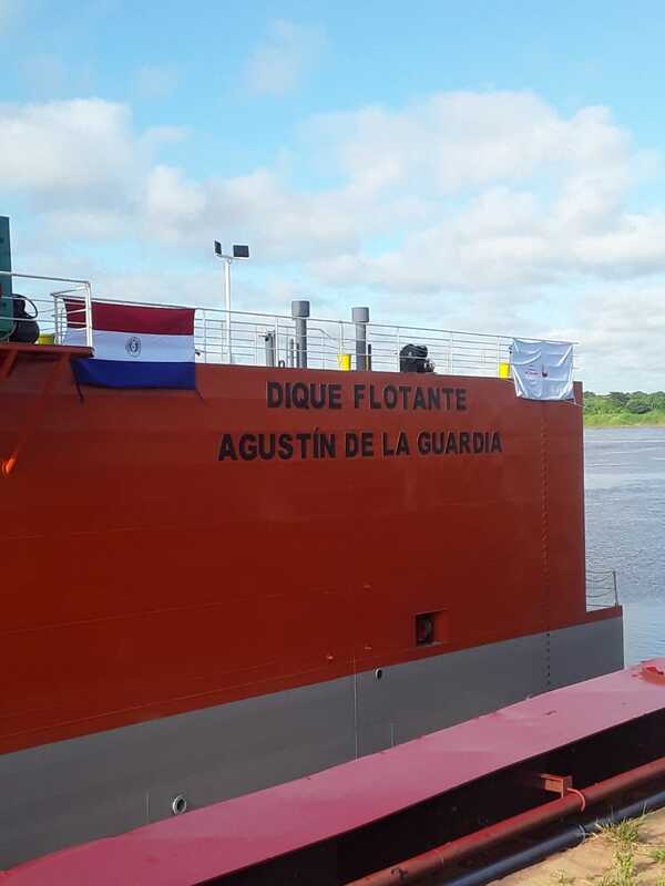 Astillero inaugura segundo dique flotante