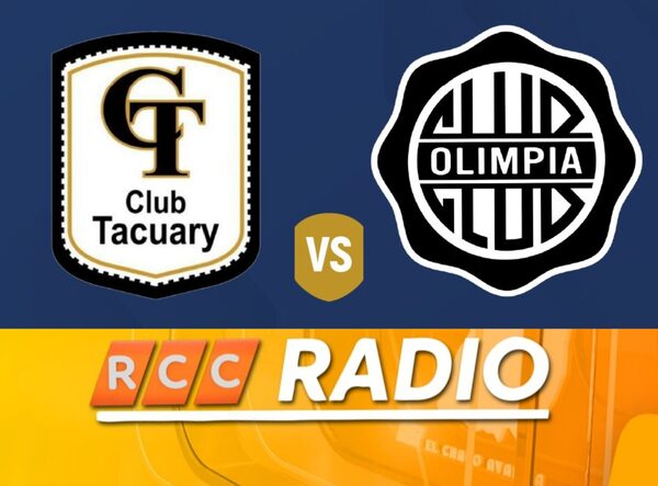 ¡Martes de fútbol por RCC! Por la 101.7 FM y la 1250 AM podrás disfrutar del juego Tacuary vs. Olimpia
