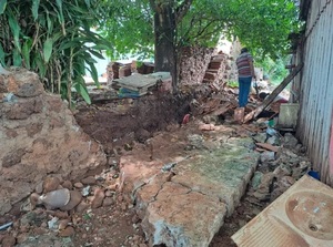 Amambay: Niña falleció tras ser aplastada por la muralla de su vecino