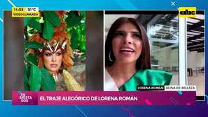 Video: el traje alegórico de Lorena Román destella a Hispanoamérica - Factor Clave - ABC Color
