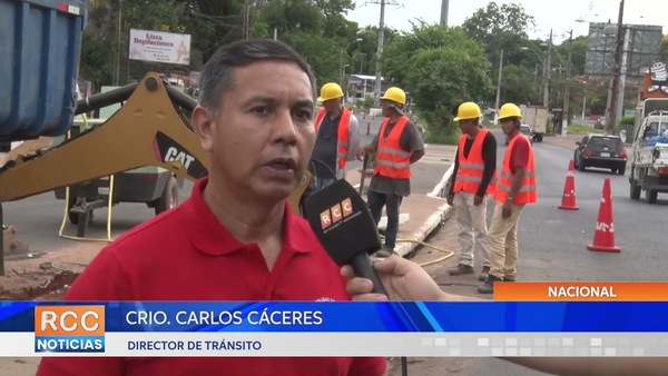 Clausura temporal: Importantes desvíos por trabajos en el puente sobre el Arroyo Lambaré