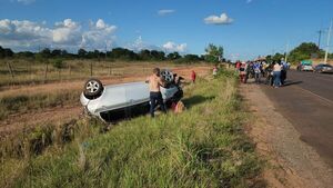 Accidente en la Ruta PY22: Automovilista embiste a motociclista