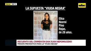 Crimen en San Juan Nepomuceno: prisión preventiva para la ‘’viuda negra’' - Crimen y castigo - ABC Color
