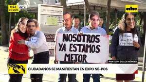 Video: ciudadanos se manifiestan en Expo Ne-pos - ABC Noticias - ABC Color