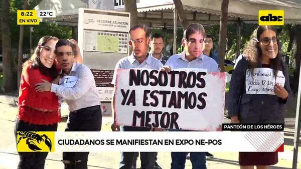 Video: ciudadanos se manifiestan en Expo Ne-pos - ABC Noticias - ABC Color
