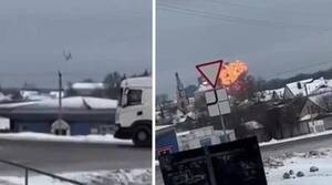 [VIDEO] Feroz avión ruso cayó a tierra y explotó matando a más de 75 personas