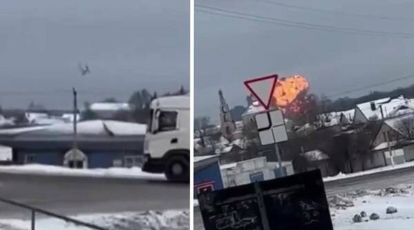 [VIDEO] Feroz avión ruso cayó a tierra y explotó matando a más de 75 personas