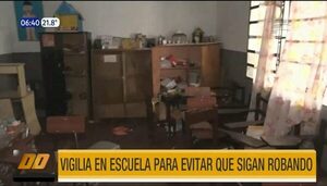 Vigilia en escuela para evitar que sigan robando | Telefuturo