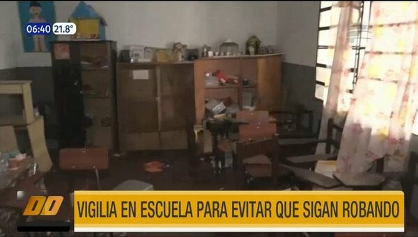Vigilia en escuela para evitar que sigan robando | Telefuturo