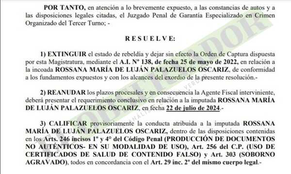 Mercat: Prisión preventiva para abogada que habría usado certificados médicos falsos para favorecer a procesado