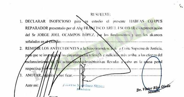 Superintendencia investigará caso de un procesado que estuvo 42 días preso por un error de tipeo