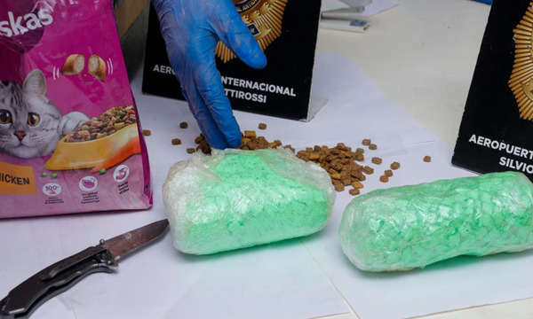 Unas 26.000 dosis de éxtasis ocultas en balanceados para perros y gatos incauta la senad