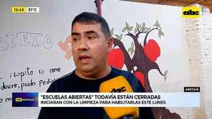 Areguá: ‘’Escuelas Abiertas’' todavía están cerradas - ABC Noticias - ABC Color