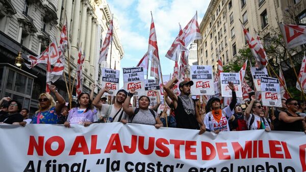 Jornada de paro nacional en Argentina - SNT