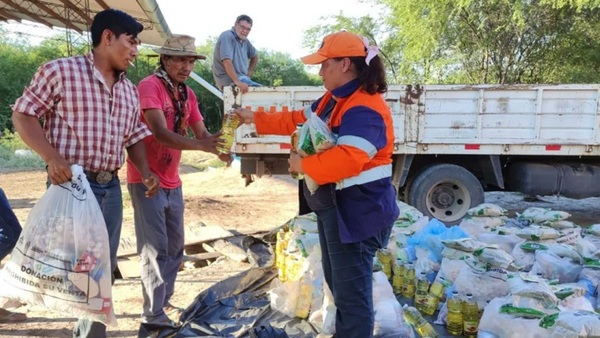 ITAIPU Y SEN ENTREGAN KITS DE ALIMENTOS A COMUNIDADES INDÍGENAS DEL CHACO