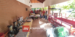 COMITÉ DE PRODUCTORES DE SAN JUAN DEL PNÁ. RECIBIÓ IMPORTANTES EQUIPAMIENTOS - Itapúa Noticias