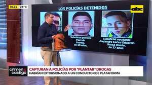 Video: Capturaron a policías por “plantar” droga - ABC TV - ABC Color
