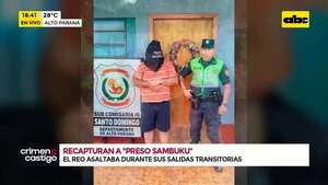 Video: Recapturan a “preso sambukú” - ABC TV - ABC Color