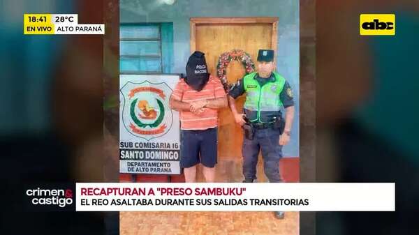 Video: Recapturan a “preso sambukú” - ABC TV - ABC Color
