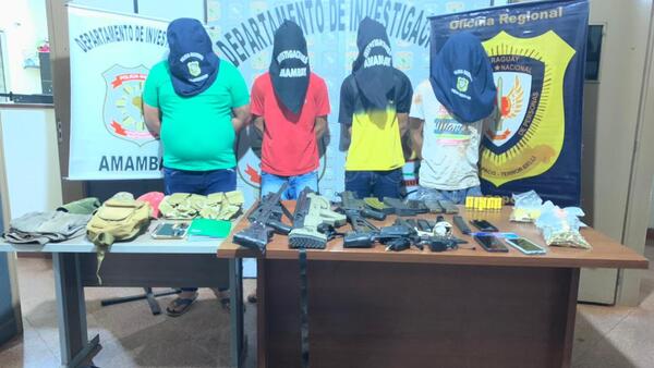 Policía detiene a 5 personas por séxtuple homicidio en estancia de Amambay
