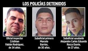 Los tres policías imputados por extorsión a chofer de Bolt tenían antecedentes similares - Policiales - ABC Color