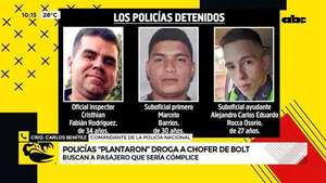 Video: policías ‘’plantaron’' droga a chofer de Bolt  - ABC Noticias - ABC Color