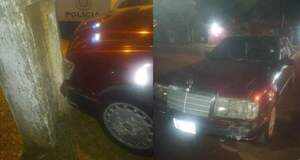 Ladrón no sabía manejar y chocó auto que quería robar