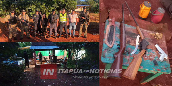 ALLANARON VIVIENDA EN PROSECUCIÓN A ROBO OCURRIDO EN EL DISTRITO DE LA PAZ - Itapúa Noticias