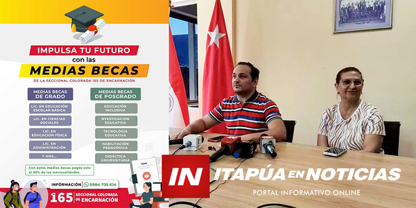 SECCIONAL COLORADA DE ENCARNACIÓN PRESENTÓ PROGRAMA DE MEDIAS BECAS - Itapúa Noticias