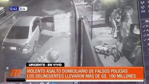 Violento asalto domiciliario de falsos policías | Telefuturo