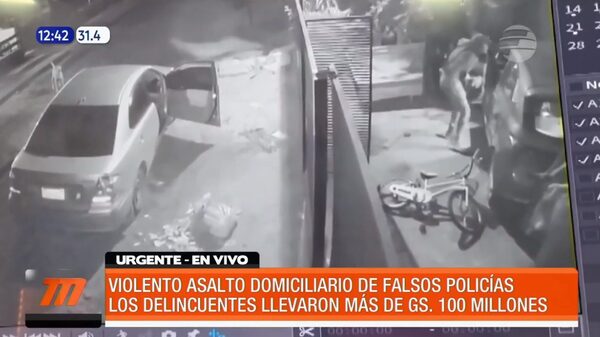 Violento asalto domiciliario de falsos policías | Telefuturo