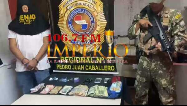 Detienen a supuesto distribuidor de drogas e incautan millonaria suma de dinero - Radio Imperio 106.7 FM