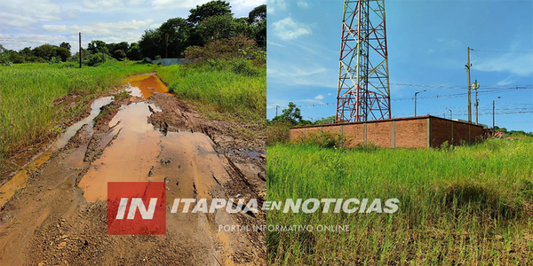 VECINOS DENUNCIAN CAMINOS INTRANSITABLES EN EL B° QUITERIA DE ENCARNACIÓN - Itapúa Noticias