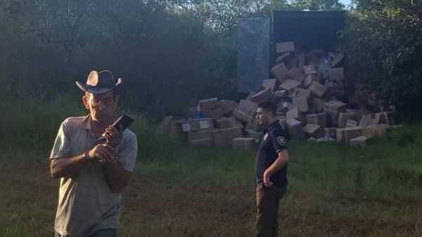 Piratas del asfalto atacan camión transportador de mercaderías en Alto Paraná