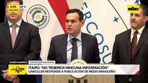 Itaipú: Canciller responde a publicación de medio brasileño - ABC Noticias - ABC Color