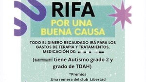 Hizo rifa a nombre de su hijo y se quedó con la recaudación