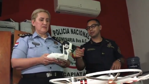 Halcón 8, el dron policíal para combatir la delincuencia en Capiatá