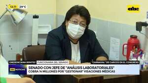 Carnaval de cargos: Senado tiene jefe de “análisis laboratoriales”  - ABC Noticias - ABC Color