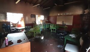 Incendio afectó a aulas de la escuela San Francisco de Asís de Ñemby - Megacadena - Diario Digital