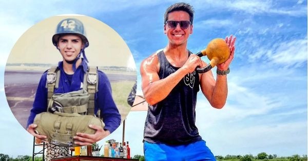 FOTOS. Nutridiego recordó la época en la fue paracaidista militar - EPA