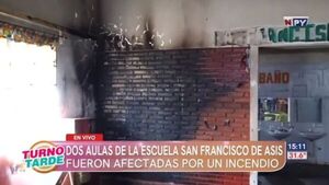 Incendio de dos aulas en una escuela causa susto en Ñemby