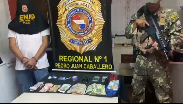 Capturan a distribuidor de drogas en Pedro Juan Caballero | 1000 Noticias