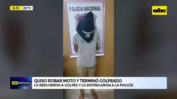 Video: quiso robar una moto y terminó golpeado - ABC Noticias - ABC Color