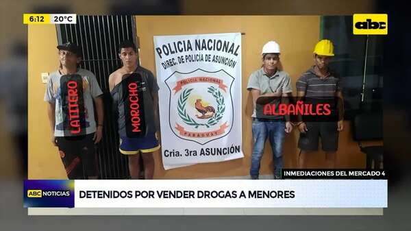 Video: detenidos por vender drogas a menores - ABC Noticias - ABC Color