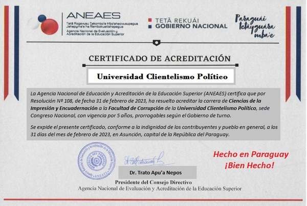 ANEAES certifica lucrativa “carrera universitaria” - Radio Imperio 106.7 FM
